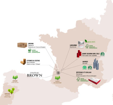 Carte des fournisseurs